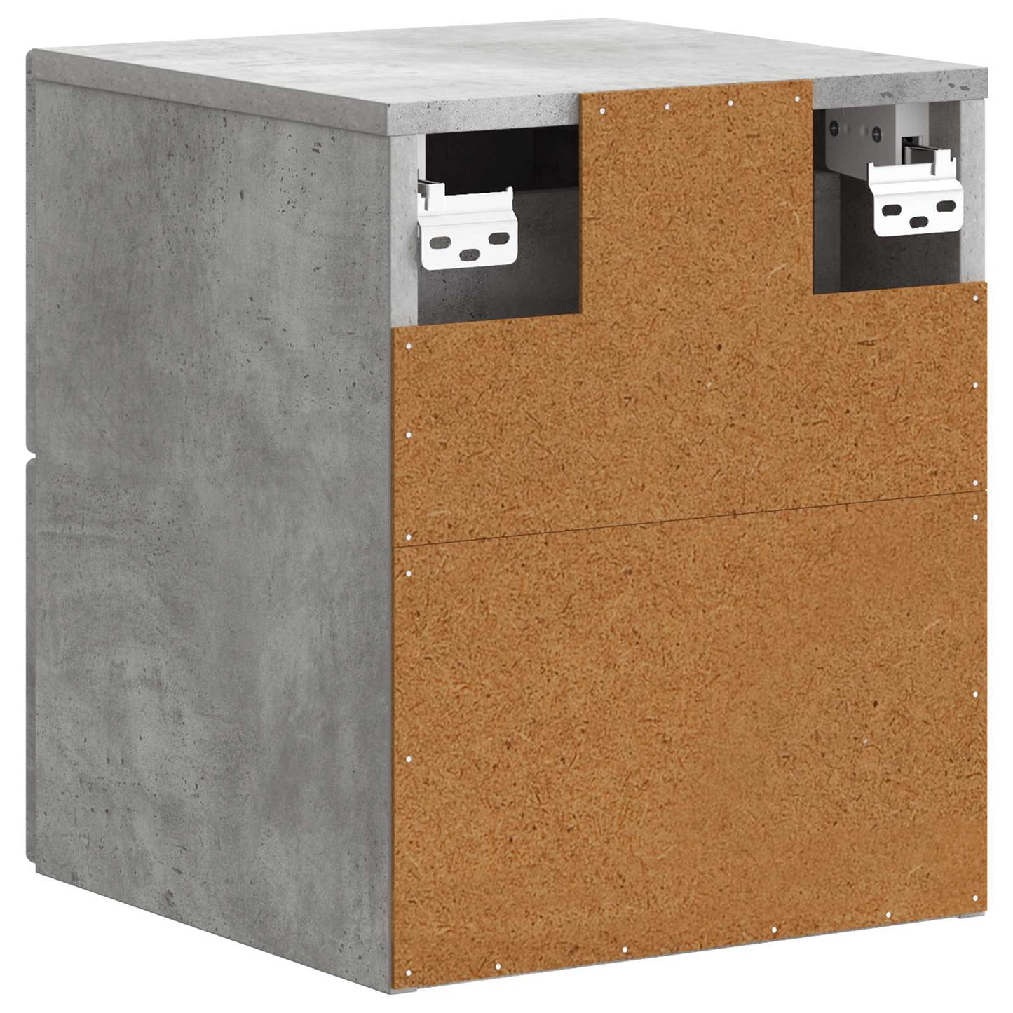 Wall-Mounted Bedside Cabinet Concrete Grey 34.5 x 33 x 40 cm