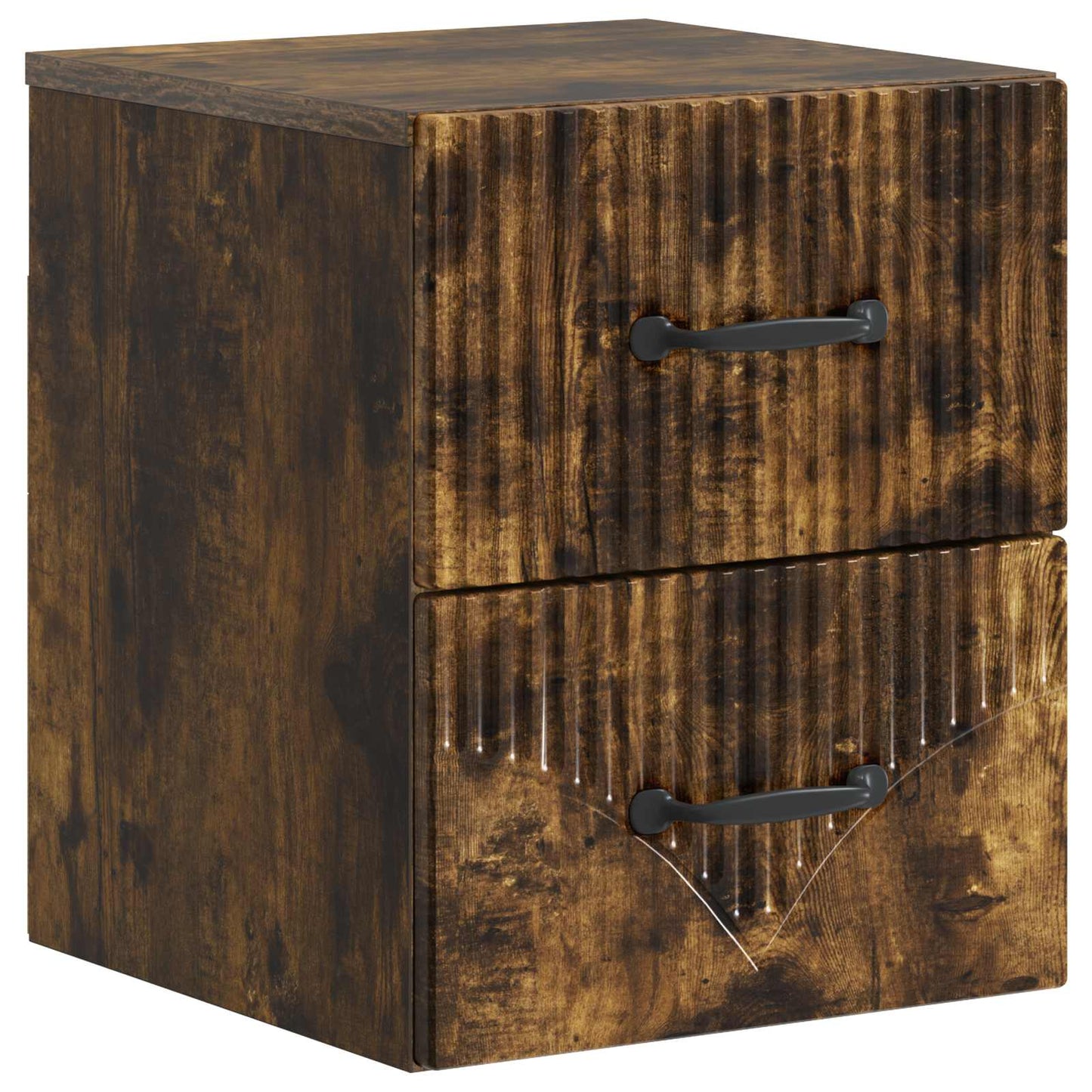Wall-Mounted Bedside Cabinet 2 pcs Smoked Oak 34.5 x 33 x 40 cm