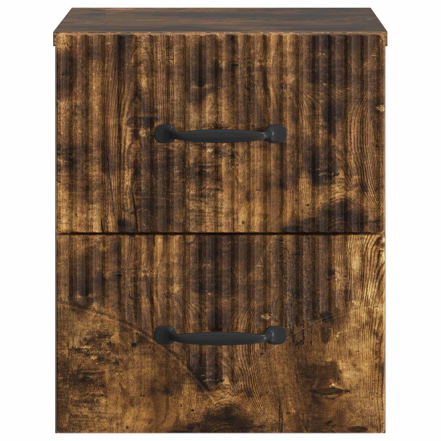 Wall-Mounted Bedside Cabinet 2 pcs Smoked Oak 34.5 x 33 x 40 cm
