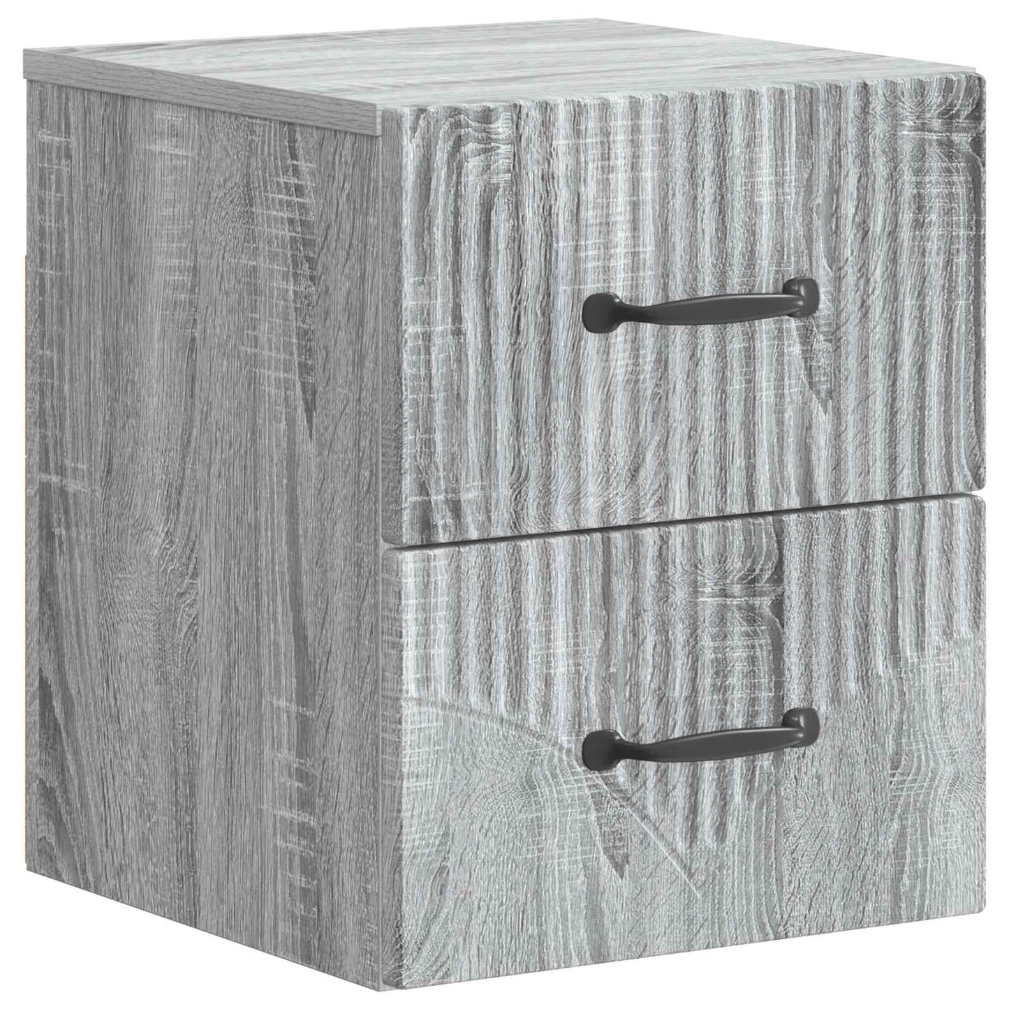 Wall-Mounted Bedside Cabinet Grey Sonoma 34.5 x 33 x 40 cm
