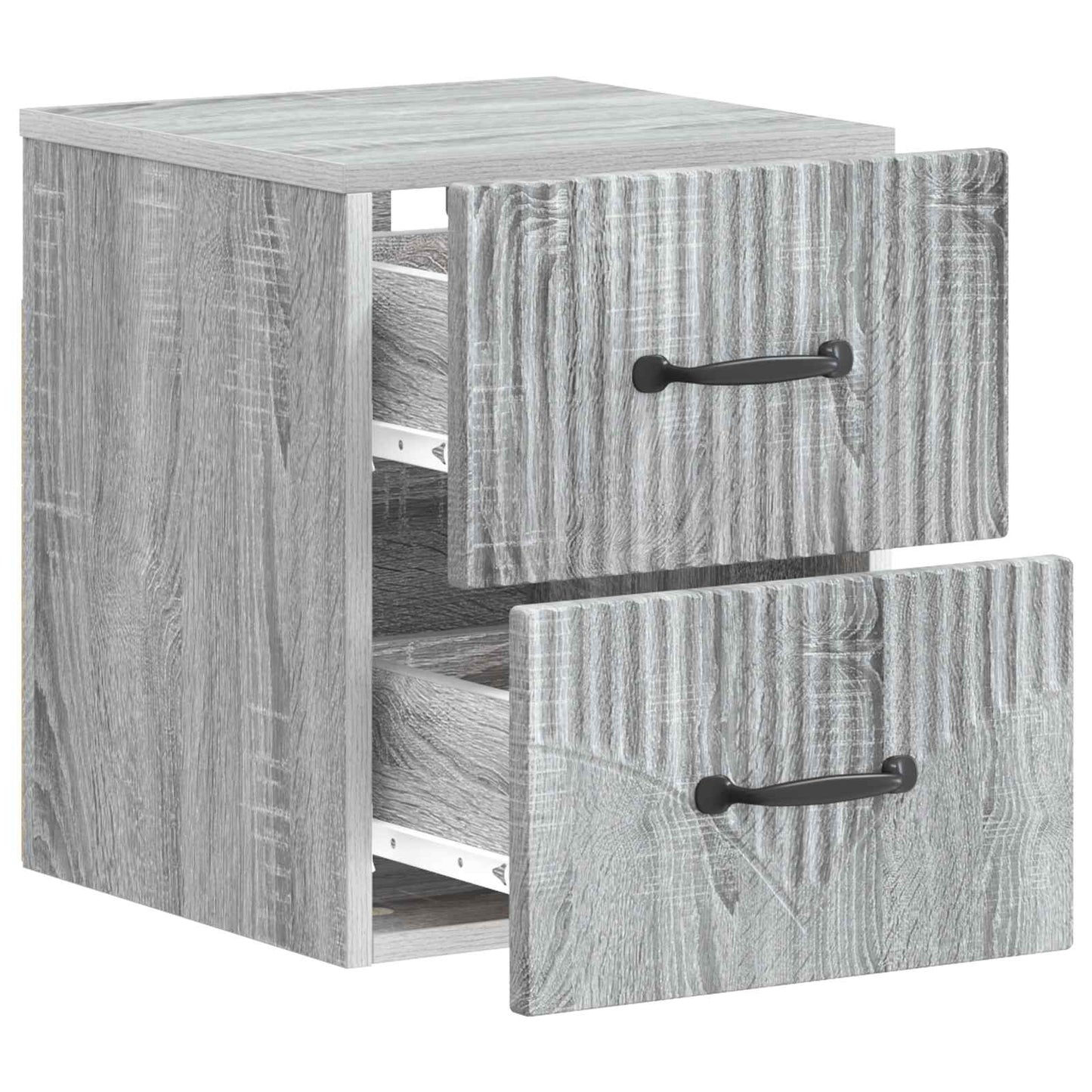 Wall-Mounted Bedside Cabinet Grey Sonoma 34.5 x 33 x 40 cm