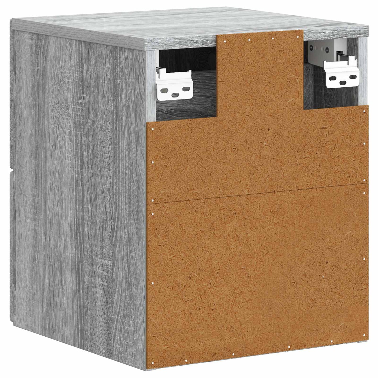 Wall-Mounted Bedside Cabinet Grey Sonoma 34.5 x 33 x 40 cm