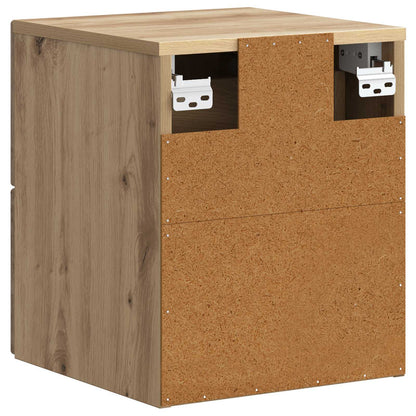 Wall-Mounted Bedside Cabinet Artisan Oak 34.5 x 33 x 40 cm