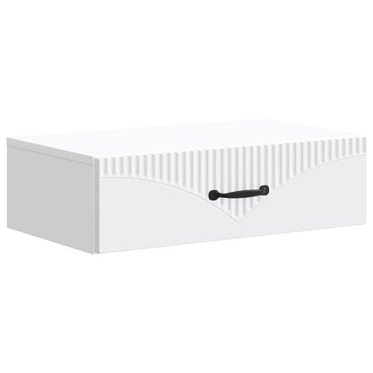 Wall-Mounted Side Table White 59 x 34.5 x 17 cm Engineered Wood
