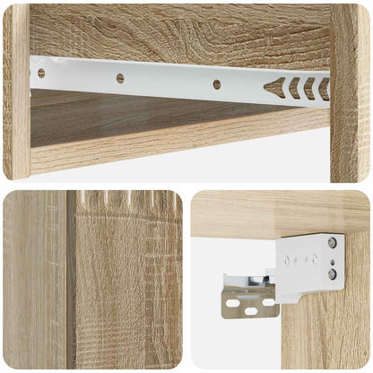 Wall-Mounted Side Table 59 x 34.5 x 17 cm Engineered Wood
