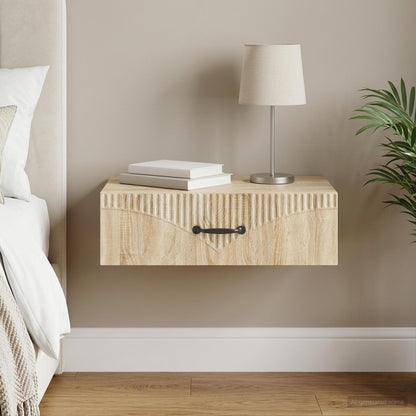 Wall-Mounted Side Table 59 x 34.5 x 17 cm Engineered Wood