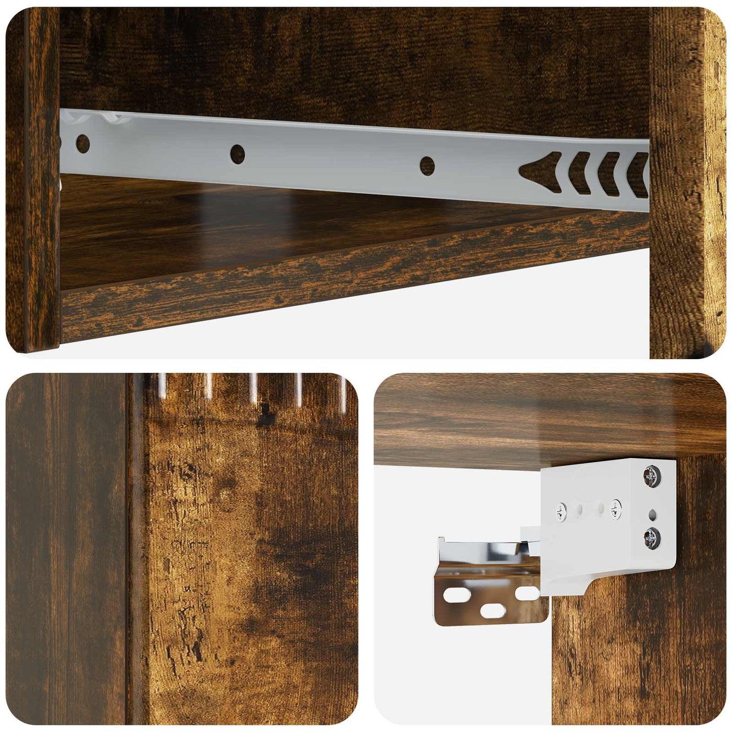 Wall-Mounted Side Table 59 x 34.5 x 17 cm Engineered Wood