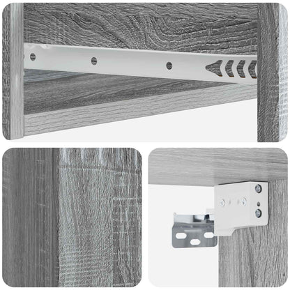 Wall-Mounted Side Table 59 x 34.5 x 17 cm Engineered Wood