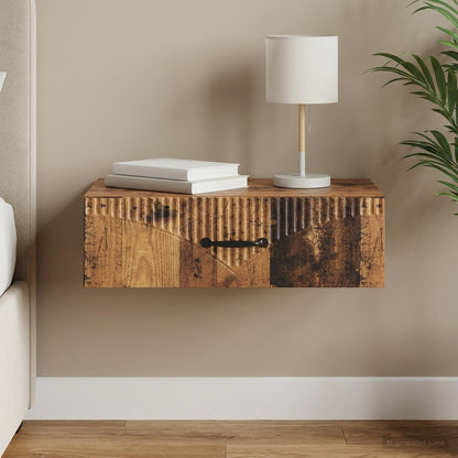 Wall-Mounted Side Table 59 x 34.5 x 17 cm Engineered Wood