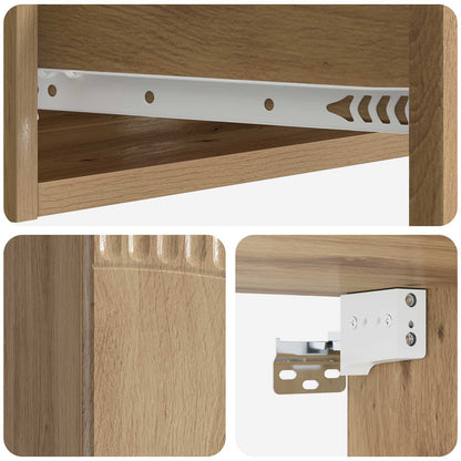 Wall-Mounted Side Table 59 x 34.5 x 17 cm Engineered Wood