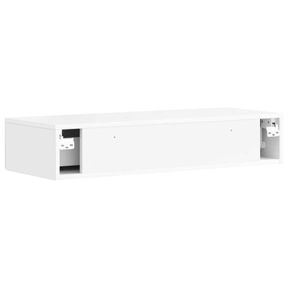 Wall-Mounted Side Table Wall-mounted White 87.5 x 34.5 x 17 cm