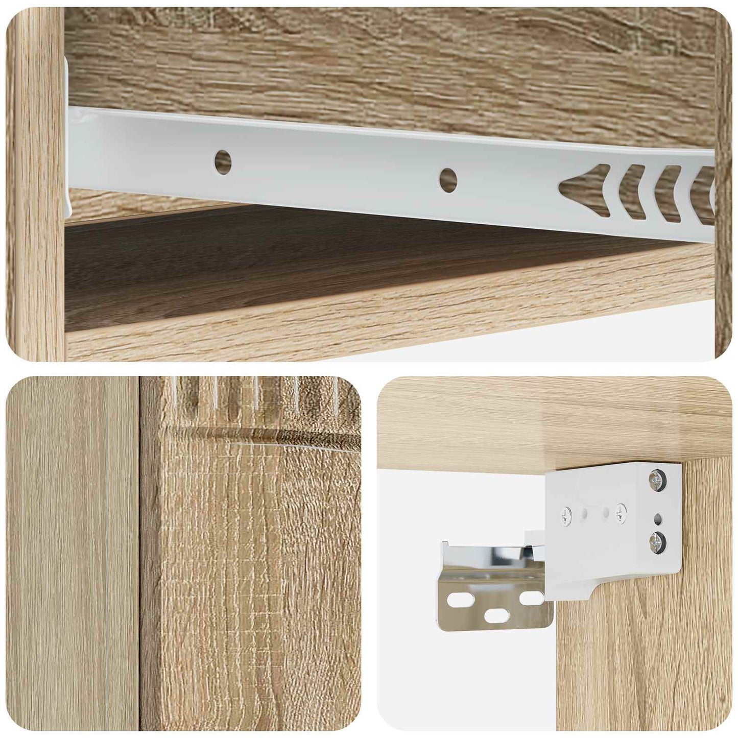 Wall-Mounted Side Table 87.5 x 34.5 x 17 cm Engineered Wood