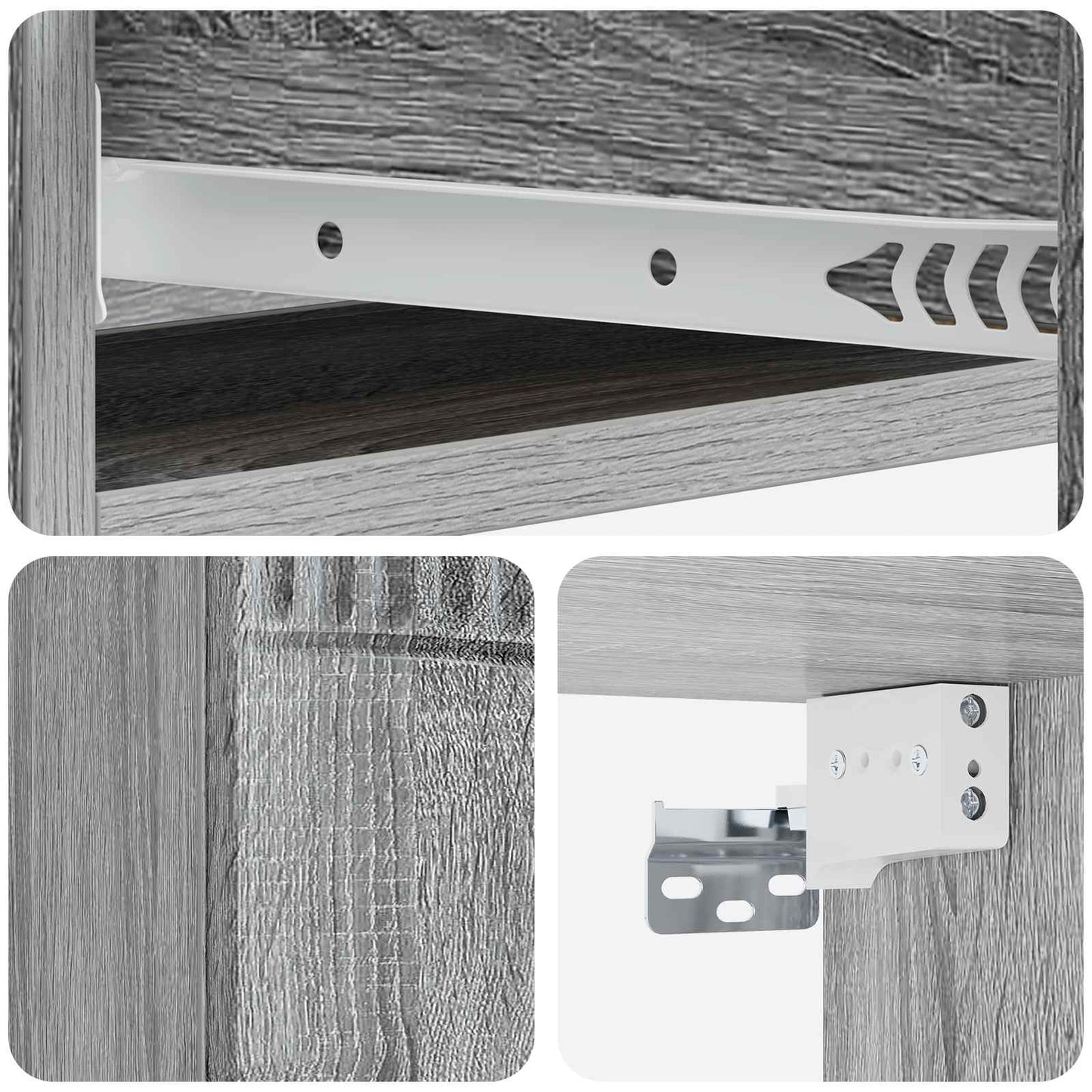 Wall-Mounted Side Table 87.5 x 34.5 x 17 cm Engineered Wood