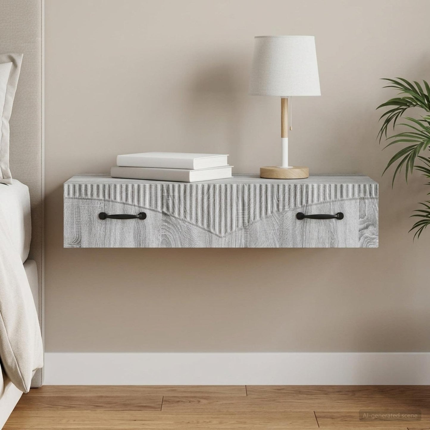 Wall-Mounted Side Table 87.5 x 34.5 x 17 cm Engineered Wood
