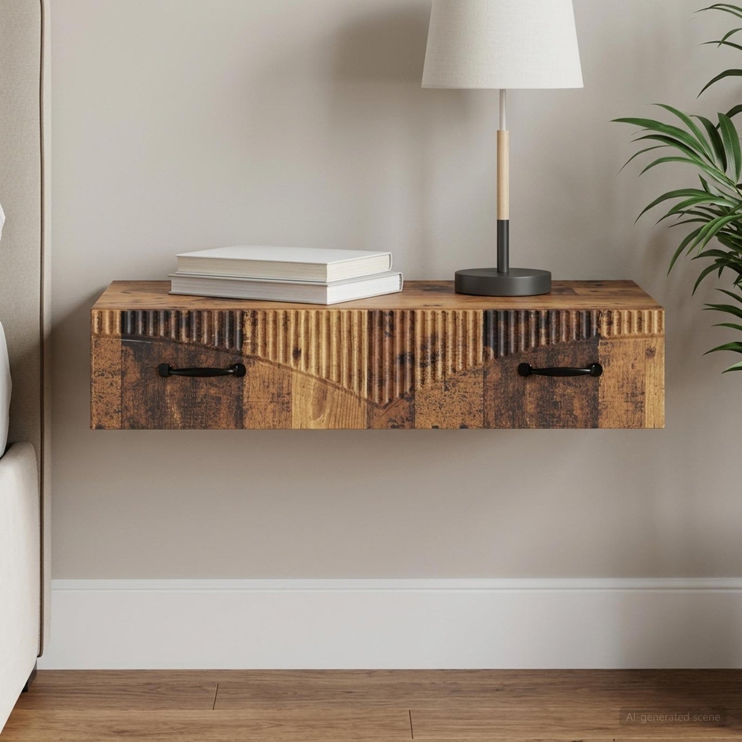Wall-Mounted Side Table 87.5 x 34.5 x 17 cm Engineered Wood