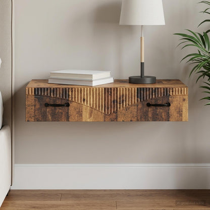 Wall-Mounted Side Table 87.5 x 34.5 x 17 cm Engineered Wood