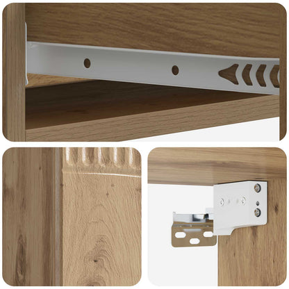Wall-Mounted Side Table 87.5 x 34.5 x 17 cm Engineered Wood