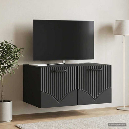 Wall-Mounted TV Cabinet Black 59.5 x 41 x 30 cm Engineered Wood