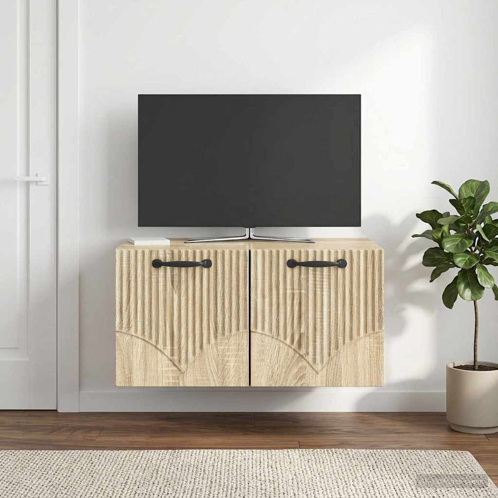 Wall-Mounted TV Cabinet Sonoma Oak 59.5 x 41 x 30 cm