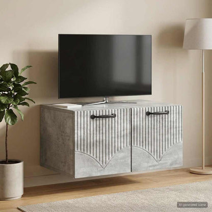 Wall-Mounted TV Cabinet Concrete Grey 59.5 x 41 x 30 cm