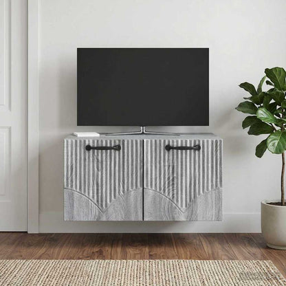 Wall-Mounted TV Cabinet Grey Sonoma 59.5 x 41 x 30 cm