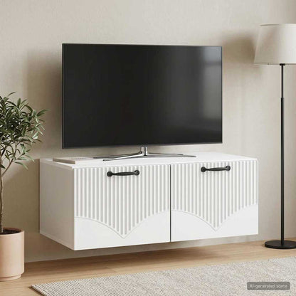 Wall-Mounted TV Cabinet White 78.5 x 41 x 30 cm Engineered Wood
