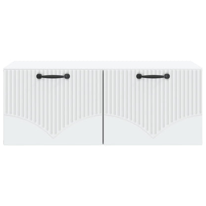 Wall-Mounted TV Cabinet White 78.5 x 41 x 30 cm Engineered Wood