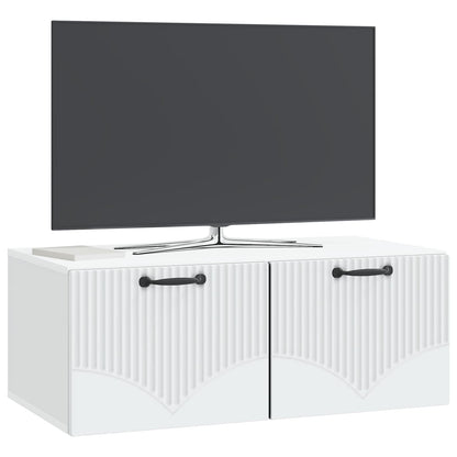 Wall-Mounted TV Cabinet White 78.5 x 41 x 30 cm Engineered Wood