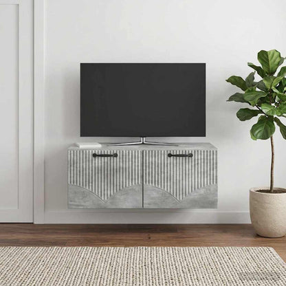 Wall-Mounted TV Cabinet Concrete Grey 78.5 x 41 x 30 cm