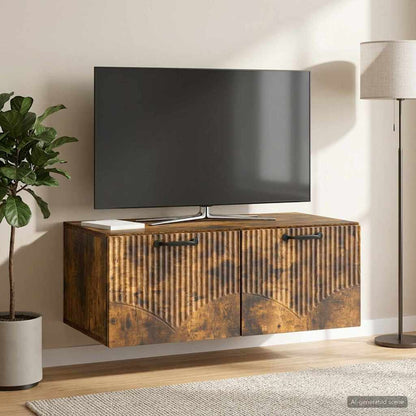 Wall-Mounted TV Cabinet Smoked Oak 78.5 x 41 x 30 cm