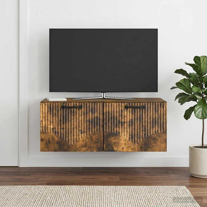 Wall-Mounted TV Cabinet Smoked Oak 78.5 x 41 x 30 cm