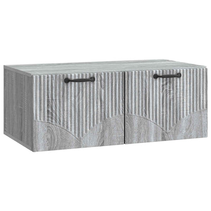 Wall-Mounted TV Cabinet Grey Sonoma 78.5 x 41 x 30 cm