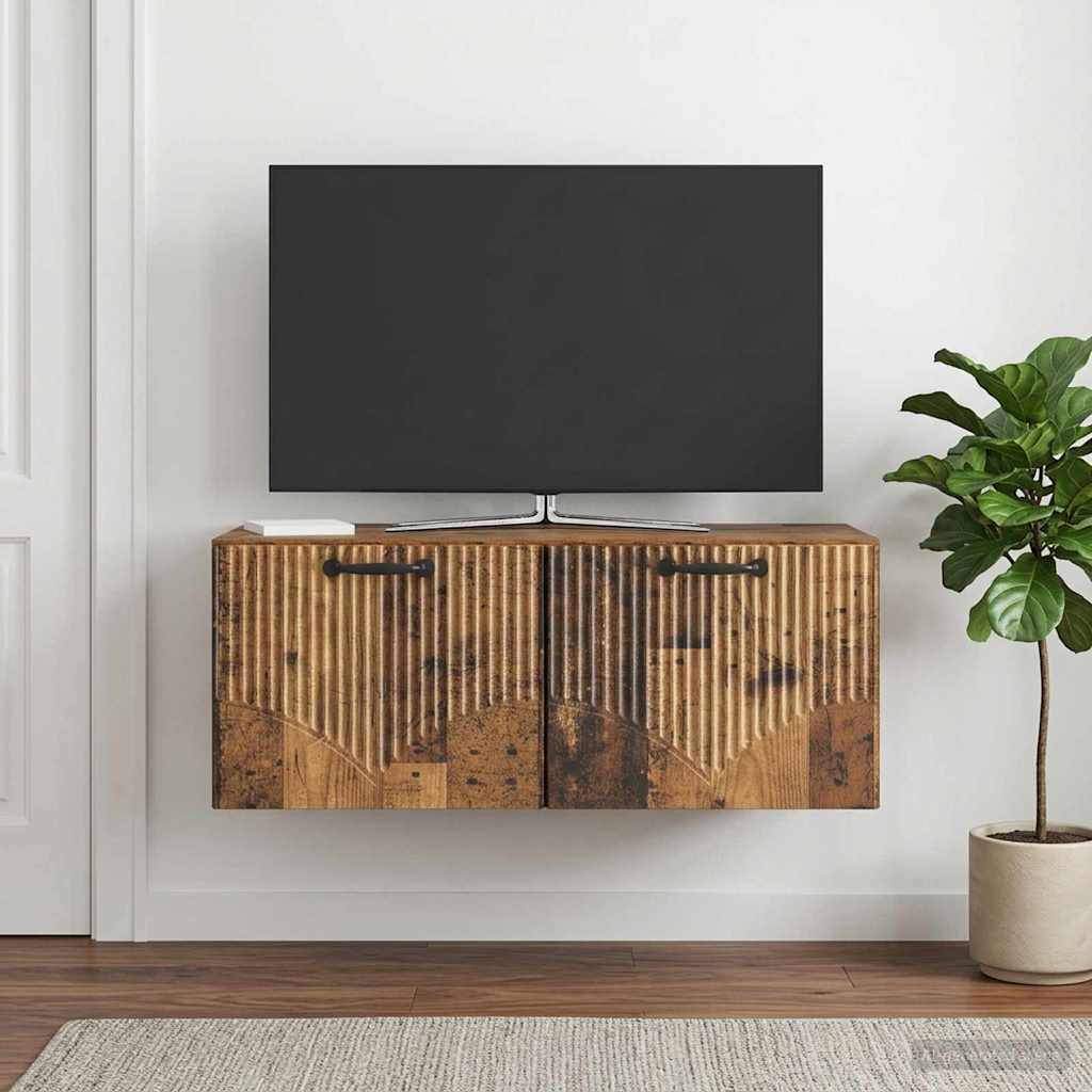 Wall-Mounted TV Cabinet Old Wood 78.5 x 41 x 30 cm