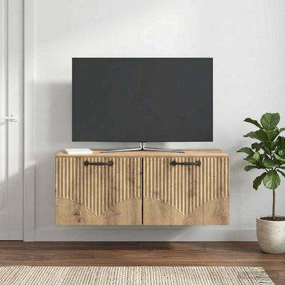 Wall-Mounted TV Cabinet 78.5 x 41 x 30 cm Artisan Oak
