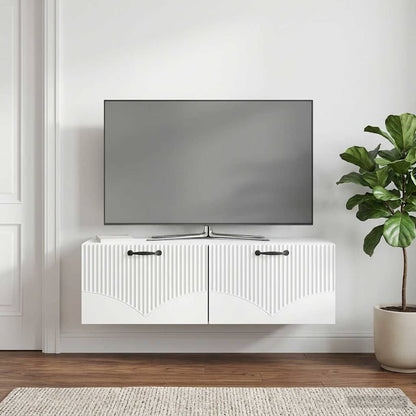 Wall-Mounted TV Cabinet White 98 x 41 x 30 cm Engineered Wood