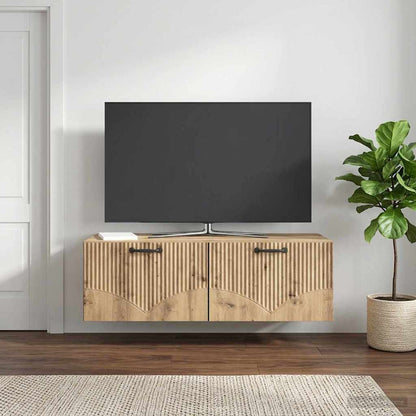 Wall-Mounted TV Cabinet 98 x 41 x 30 cm Artisan Oak
