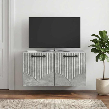 Wall-Mounted TV Cabinet Concrete Grey 59.5 x 31 x 30 cm