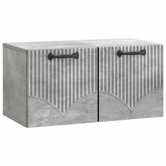 Wall-Mounted TV Cabinet Concrete Grey 59.5 x 31 x 30 cm