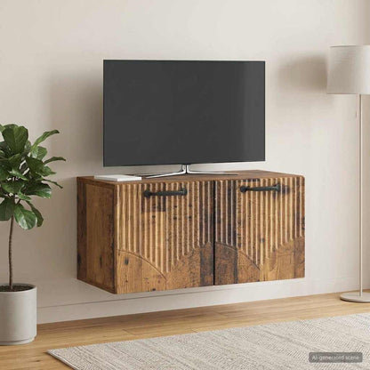 Wall-Mounted TV Cabinet Old Wood 59.5 x 31 x 30 cm
