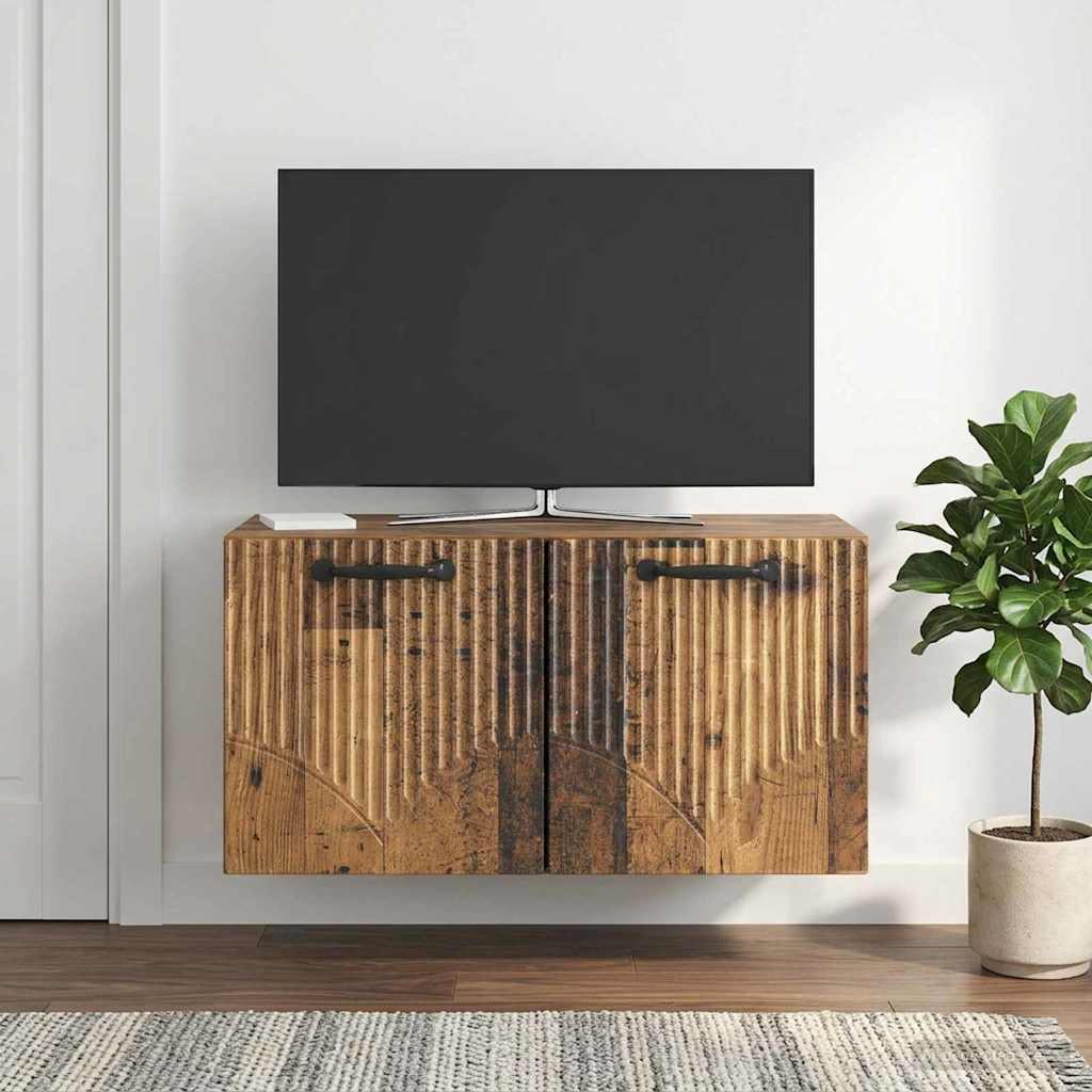 Wall-Mounted TV Cabinet Old Wood 59.5 x 31 x 30 cm