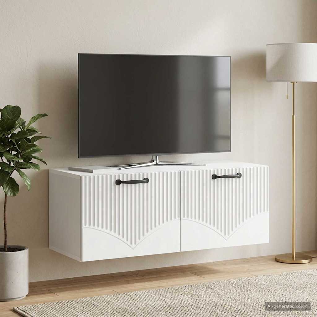 Wall-Mounted TV Cabinet White 78.5 x 31 x 30 cm Engineered Wood