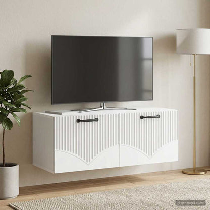 Wall-Mounted TV Cabinet White 78.5 x 31 x 30 cm Engineered Wood