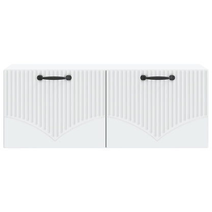 Wall-Mounted TV Cabinet White 78.5 x 31 x 30 cm Engineered Wood