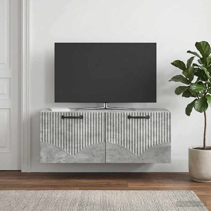 Wall-Mounted TV Cabinet Concrete Grey 78.5 x 31 x 30 cm