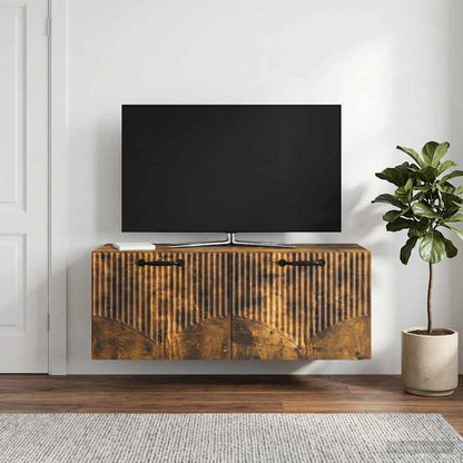 Wall-Mounted TV Cabinet Smoked Oak 78.5 x 31 x 30 cm