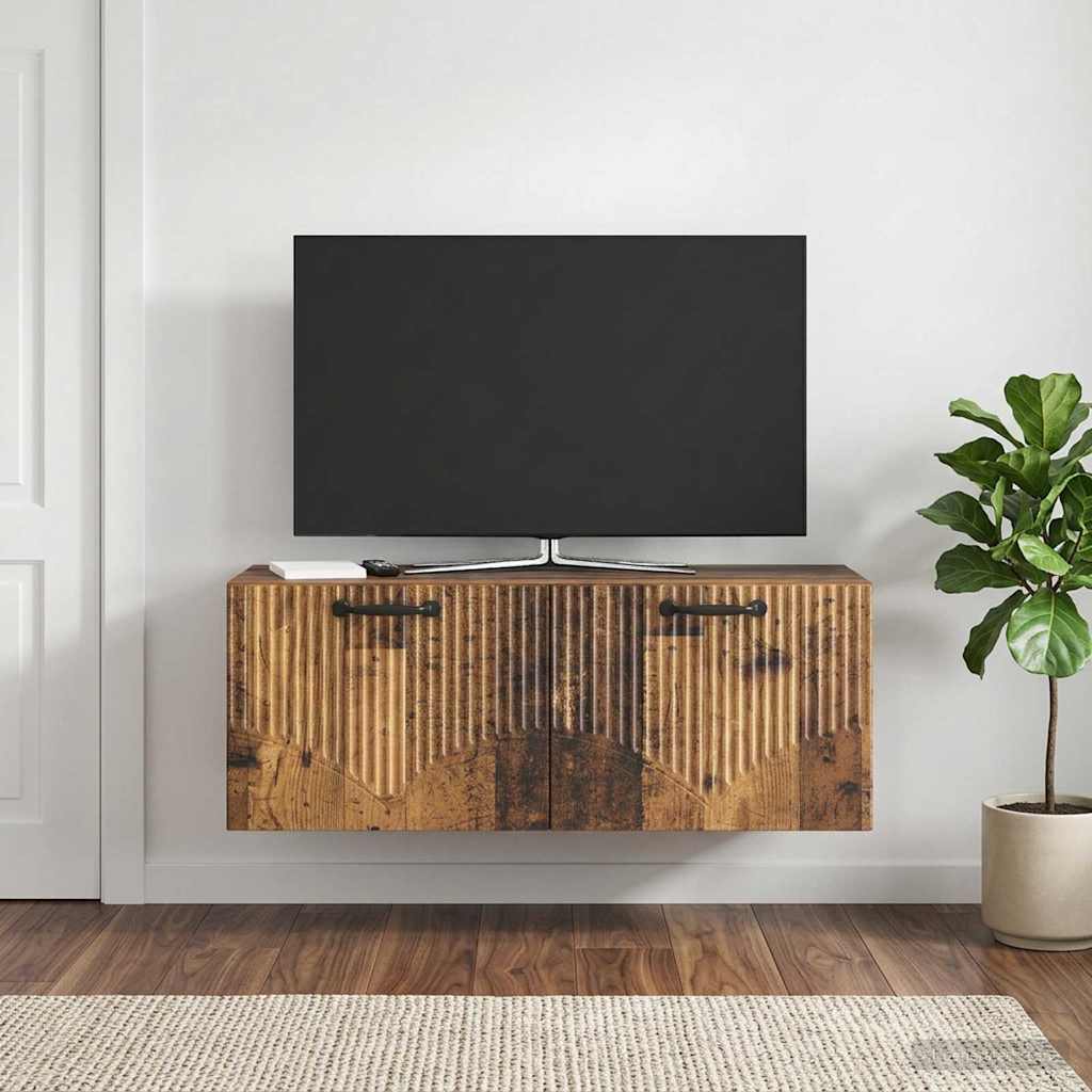 Wall-Mounted TV Cabinet Old Wood 78.5 x 31 x 30 cm