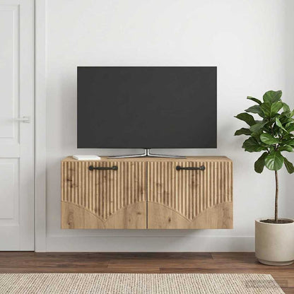 Wall-Mounted TV Cabinet 78.5 x 31 x 30 cm Artisan Oak