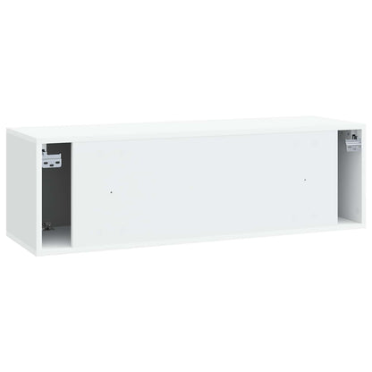 Wall-Mounted TV Cabinet White 98 x 31 x 30 cm Engineered Wood