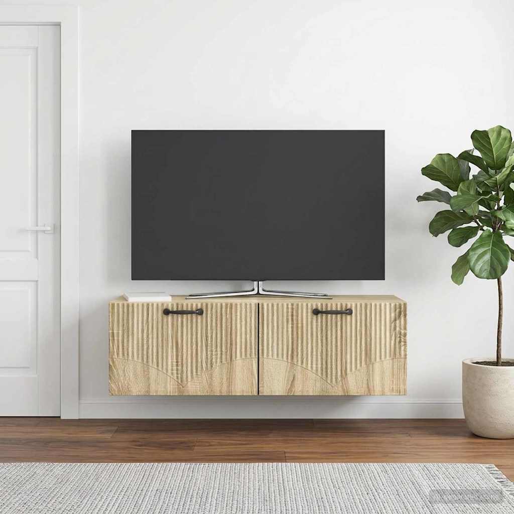 Wall-Mounted TV Cabinet Sonoma Oak 98 x 31 x 30 cm