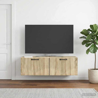 Wall-Mounted TV Cabinet Sonoma Oak 98 x 31 x 30 cm